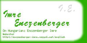 imre enczenberger business card